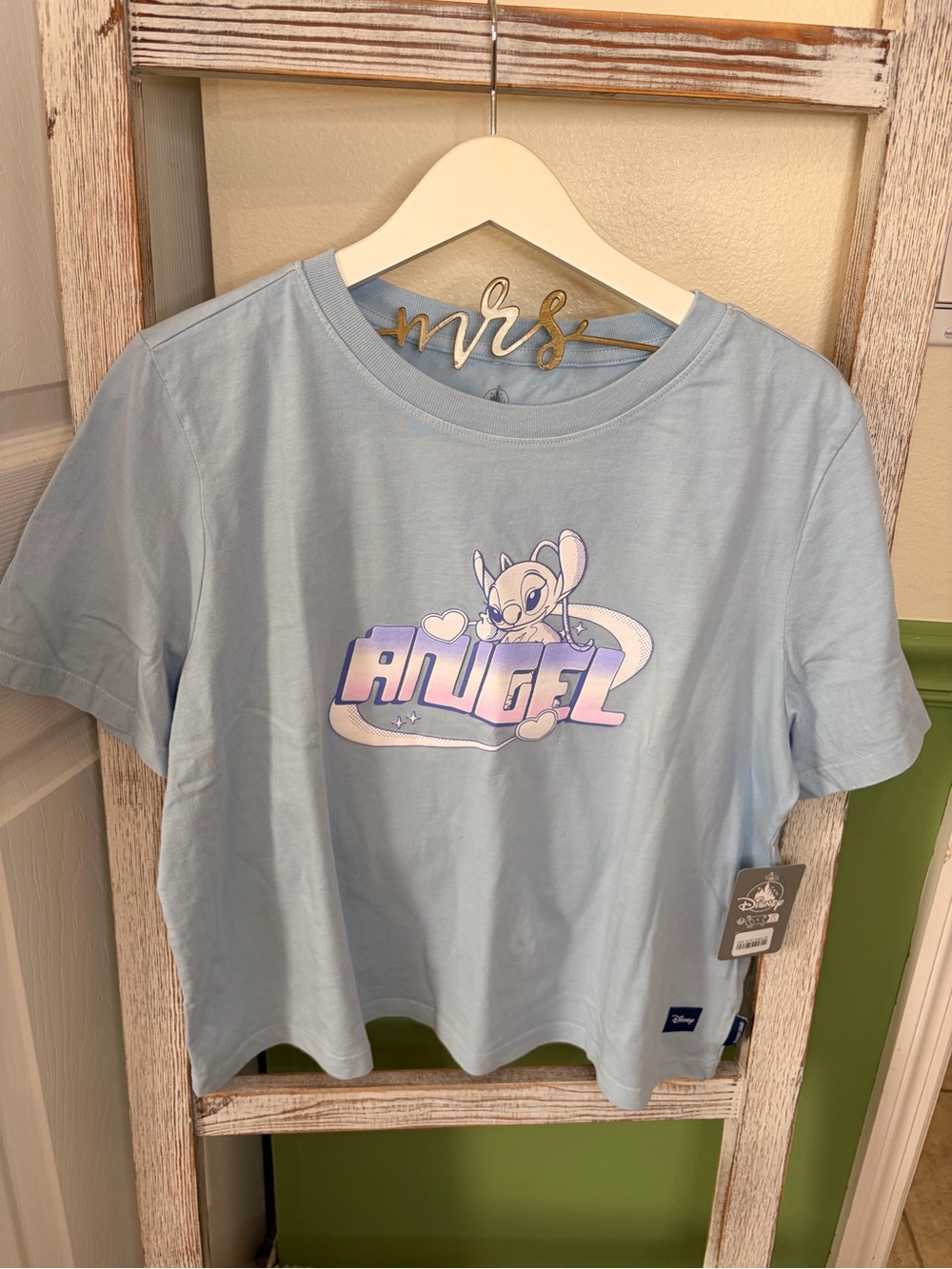 💗 Disney Angel Spirit Jersey Lilo & Stitch T-Shirt Large NWT